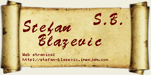 Stefan Blažević vizit kartica